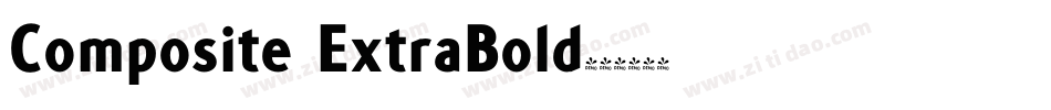 Composite ExtraBold字体转换